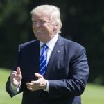 El presidente de Estados Unidos, Donald J. Trump, ayer en la Casa Blanca