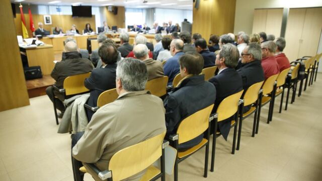 Los acusados del "Caso Guateque"durante el juicio el pasado mes de enero