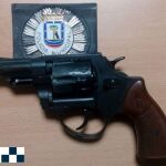 Arma de fuego utilizada por el detenido