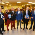 Presentación del libro «Médicos de Familia, Médicos de Personas». En la imagen ( I a D ), José Antonio Otero Rodríguez, Veronica Casado, Julio Martínez, José Luís Almudí, Fernando Rey y Antonio María Sáez Aguado.
