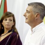 Los lideres de EH Bildu, Oskar Matute, y Oihane Zabaleta