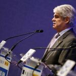 El ministro de Asuntos Exteriores de España, Alfonso María Dastis, en un acto en Barcelona esta mañana.