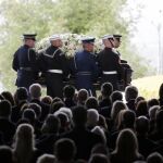 Los restos mortales de Nancy Reagan llegan al funeral