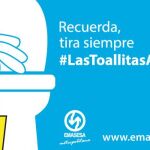 Emasesa comprometida con la campaña #LasToallitasAlCubo