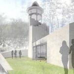 Reconstrucción digital de La Miranda según el nuevo proyecto