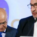 El líder de UDC, Josep Antoni Duran Lleida, junto al candidato Ramon Espadaler