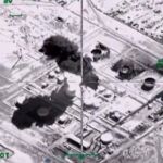 Fotograma de un vídeo facilitado por el ministerio ruso de Defensa que muestra los objetivos abatidos por sus aviones en Siria.