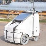 Prototipo de limpieza viaria que están probando en Barcelona
