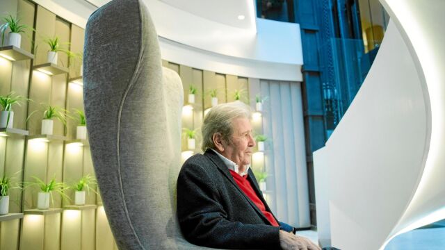 El veterano editor Jorge Herralde, ayer, en Barcelona, donde mencionó a Borges como el autor que le faltó por editar. Foto: Miquel González/Shooting