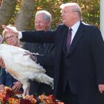 Donald Trump indulta al pavo 'Peas'/Foto: Reuters