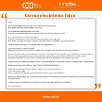 Texto del mensaje fraudulento / OSI