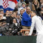 Cristiano Ronaldo, durante un partido de la competición europea