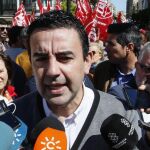 El portavoz de la Comisión Gestora del PSOE, Mario Jiménez.