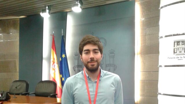Manuel Mariscal durante sus prácticas en La Moncloa