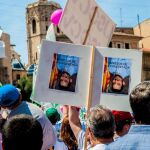 Imagen de una manifestación convocada por la escuela concertada en mayo de 2017