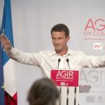 Manuel Valls, durante su discurso en La Rochelle