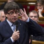 El presidente de la Generalitat, Carles Puigdemont