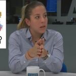 Rafaela Requesens, en un momento de la entrevista
