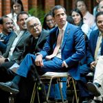Juan Guaidó, ayer en un acto celebrado en la Universidad de Caracas