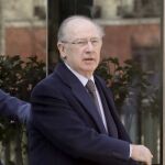 Rodrigo Rato, a su salida de la sede de la Audiencia Nacional el pasado mes de marzo