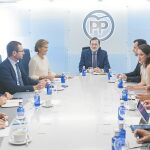 Mariano Rajoy presidió ayer la reunión del Comité de Dirección del Partido Popular