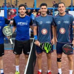 Partido de semifinales en el cuadro masculino