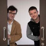 Javier Cercas y José Pablo García, esta semana, en el certamen Cómic Barcelona