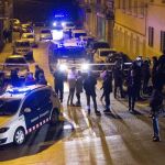 Agentes de los Mossos de Escuadra en Terrassa