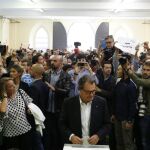 Banderas españolas para el president