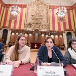 Ada Colau presidió ayer su primer pleno del pacto por la movilidad