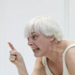 Susana Hornos en un ensayo
