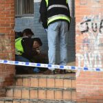 Agentes de la Policía Nacional en el barrio de las Moreras-Margaritas de Córdoba