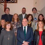 Jesús Julio Carnero junto con los compañeros de la Comisión de Bienestar Social de la FEMP