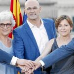 Romeva encabeza la lista de Juntos por el Sí, integrada por Mas y por Junqueras