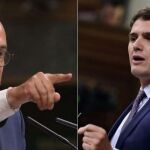 Carles Campuzano y Albert Rivera, en el Congreso