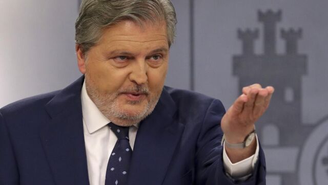 El portavoz del Ejecutivo, Íñigo Méndez de Vigo, durante la rueda de prensa posterior a la reunión del Consejo de Ministros