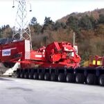 Un mega trailer atraviesa Navarra