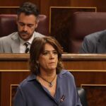 La ministra de Justicia, Dolores Delgado, durante su intervención en la sesión de control al Ejecutivo/Foto: Efe