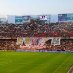 Pancata de Biris Norte en el estadio Sánchez Pizjuán