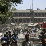 Fuerzas de seguridad en el lugar del atentado el pasado 31 de mayo