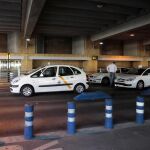 Taxistas en el aeropuerto de San Pablo