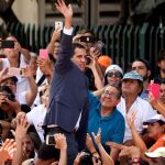 El presidente interino Juan Guaidó, en Caracas