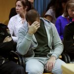 Antonio Ortiz, el presunto pederasta de Ciudad Lineal, al inicio del juicio contra él hoy en la Audiencia Provincial de Madrid