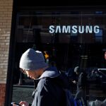 Una tienda de Samsung en Manhattan, este lunes