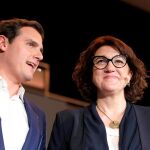 Albert Rivera y Soraya Rodríguez participan en un coloquio esta tarde en Madrid. EFE/Nicolas Rodriguez Crespo