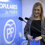 La presidenta de la Comunidad y de la gestora del PP de Madrid, Cristina Cifuentes