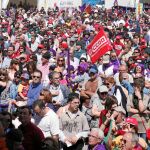 Miles de personas se dan cita en Villalar de los Comuneros cada año el 23 de abril, desde hace varias décadas
