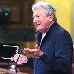 El diputado de Nueva Canarias, Pedro Quevedo, ayer en el Congreso