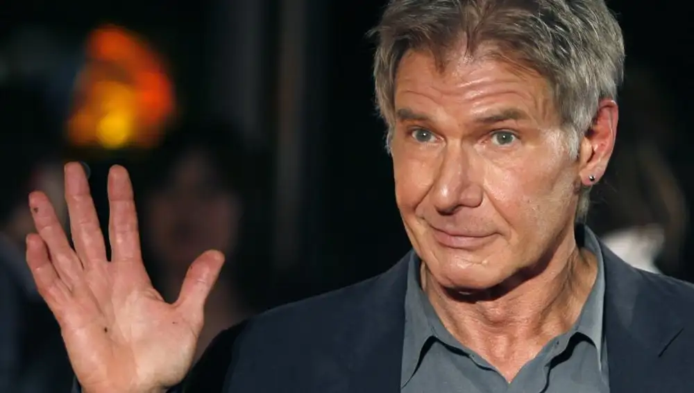 Harrison Ford en la presentación de la última película de Indiana Jones