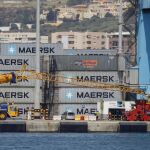 Normalidad en las dos terminales de contenedores del Puerto de Algeciras (Cádiz)